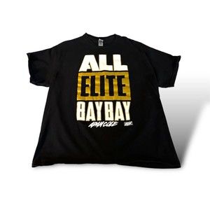 AEW ADAM COLE ALL ELITE BAY BAY Mens Size Xl T-SHIRT Black WRESTLING TEE